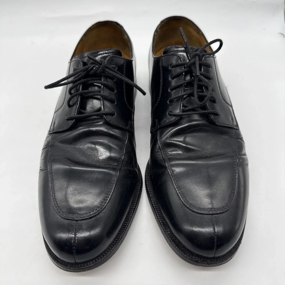 Cole Haan Calhoun Split Toe Black Leather Dress Shoe C07603 Mens Sz 9.5M